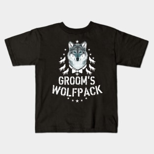 164 Wolf GROOM Wolfpack Beer Party Kids T-Shirt